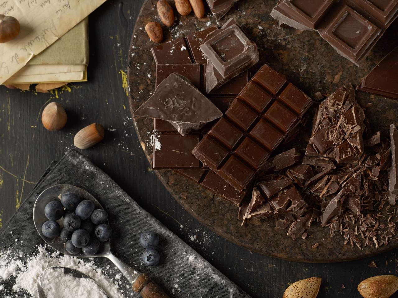 Rustikale Schokolade Online-Puzzle
