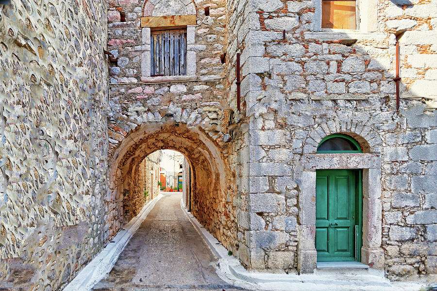 Vessa sull'isola greca Chios puzzle online