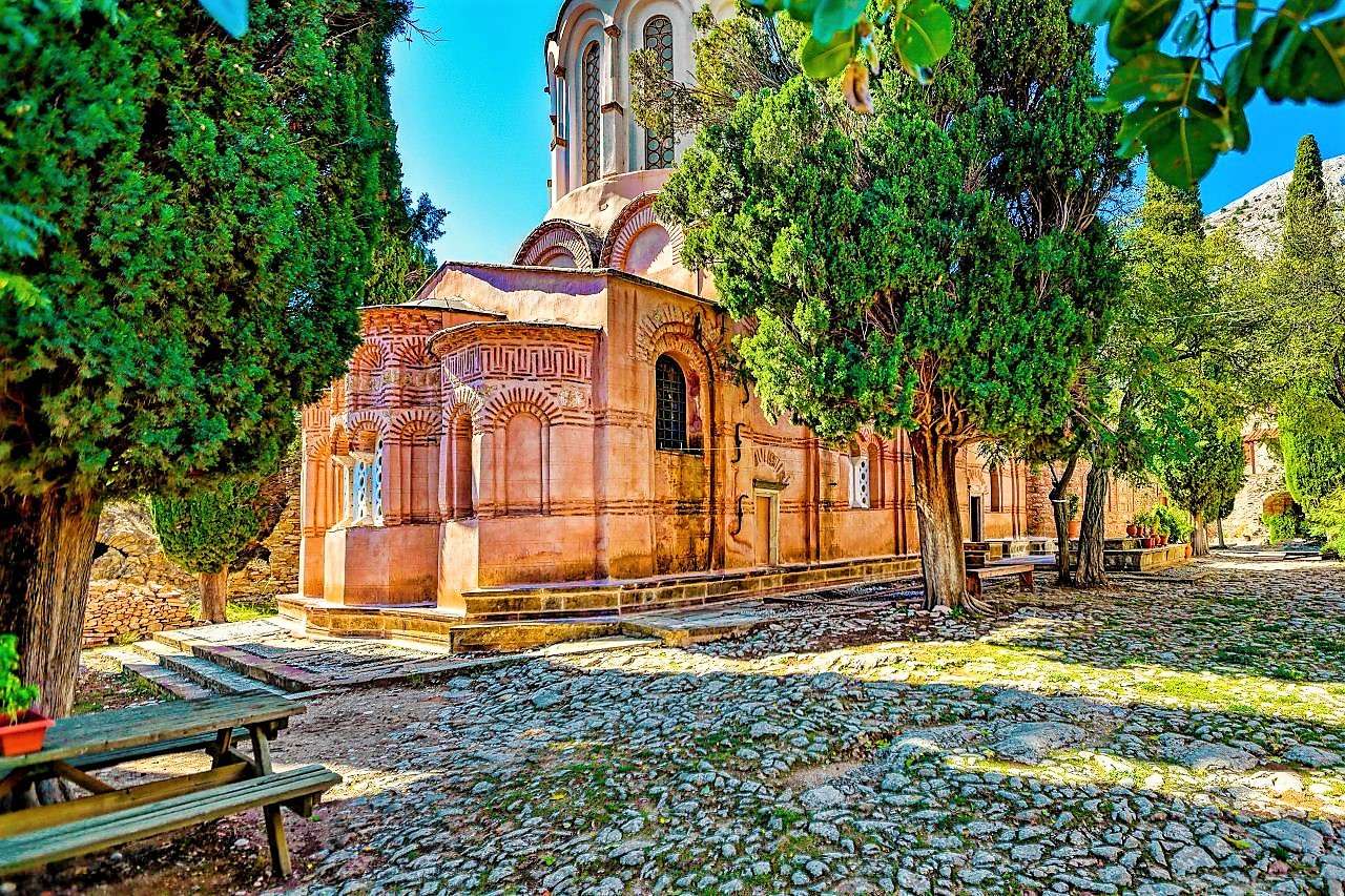 Nea Moni sur Chios Grecque Island puzzle en ligne