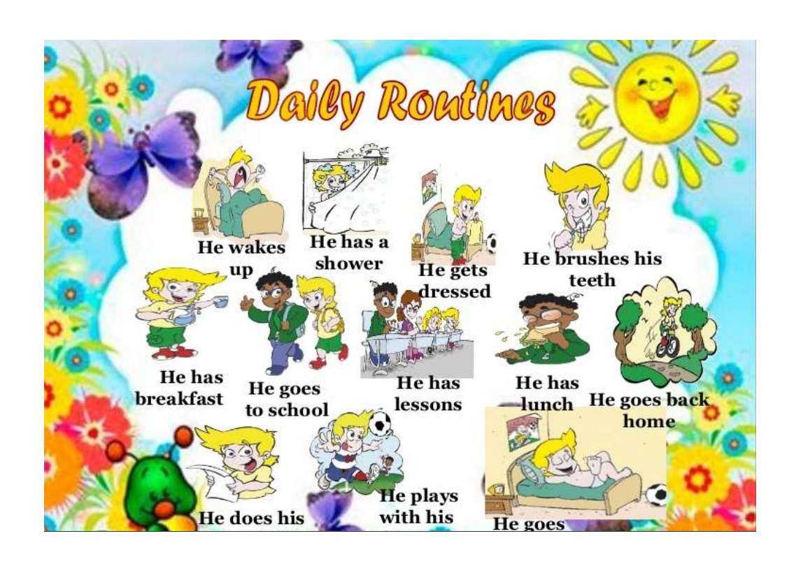 Daily Routine puzzle online