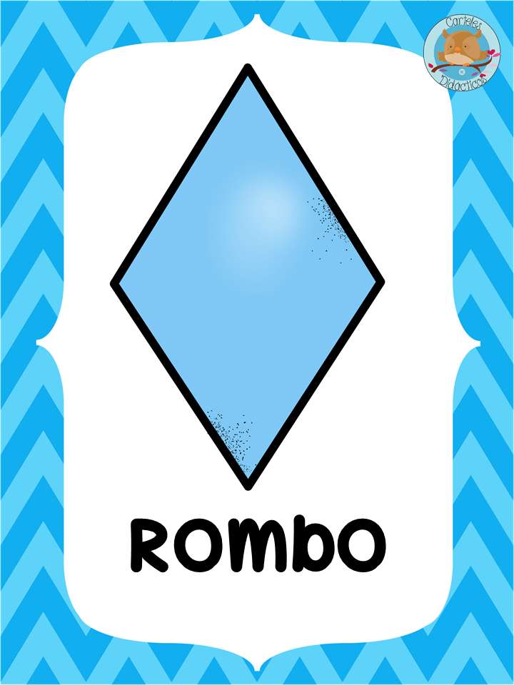 Rombo geometrische Form. Online-Puzzle
