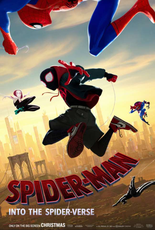 Spider-Man: in i spindelvängen affischen pussel på nätet