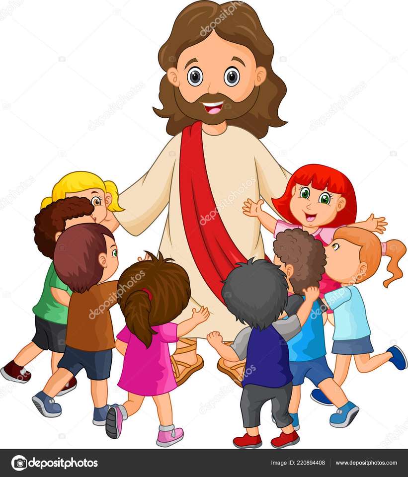 Jezus en de kinderen online puzzel