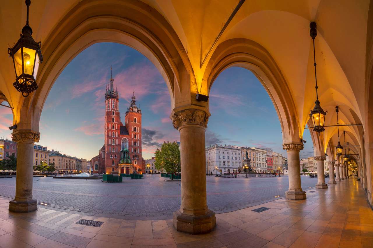 Piața pieței Krakow. puzzle online