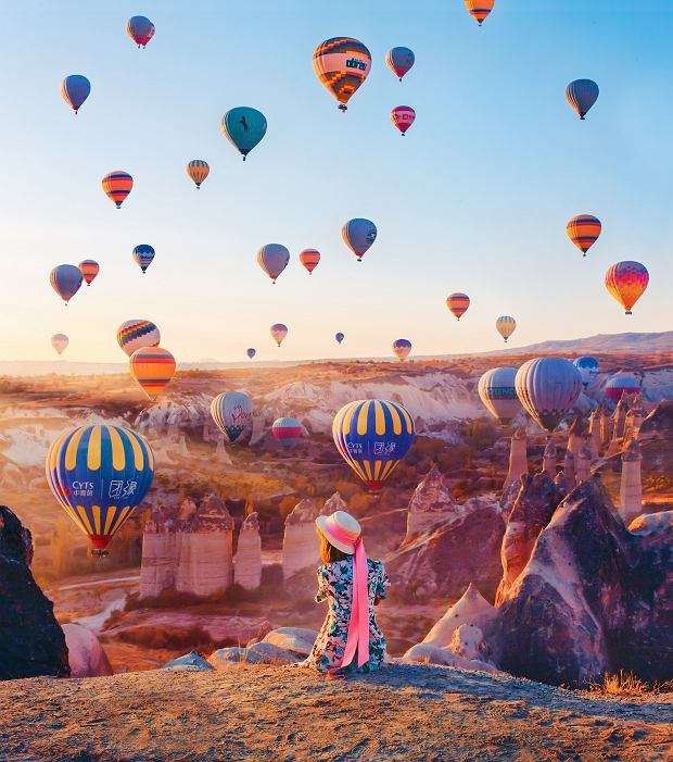 Vol de ballons en Cappadocia puzzle en ligne