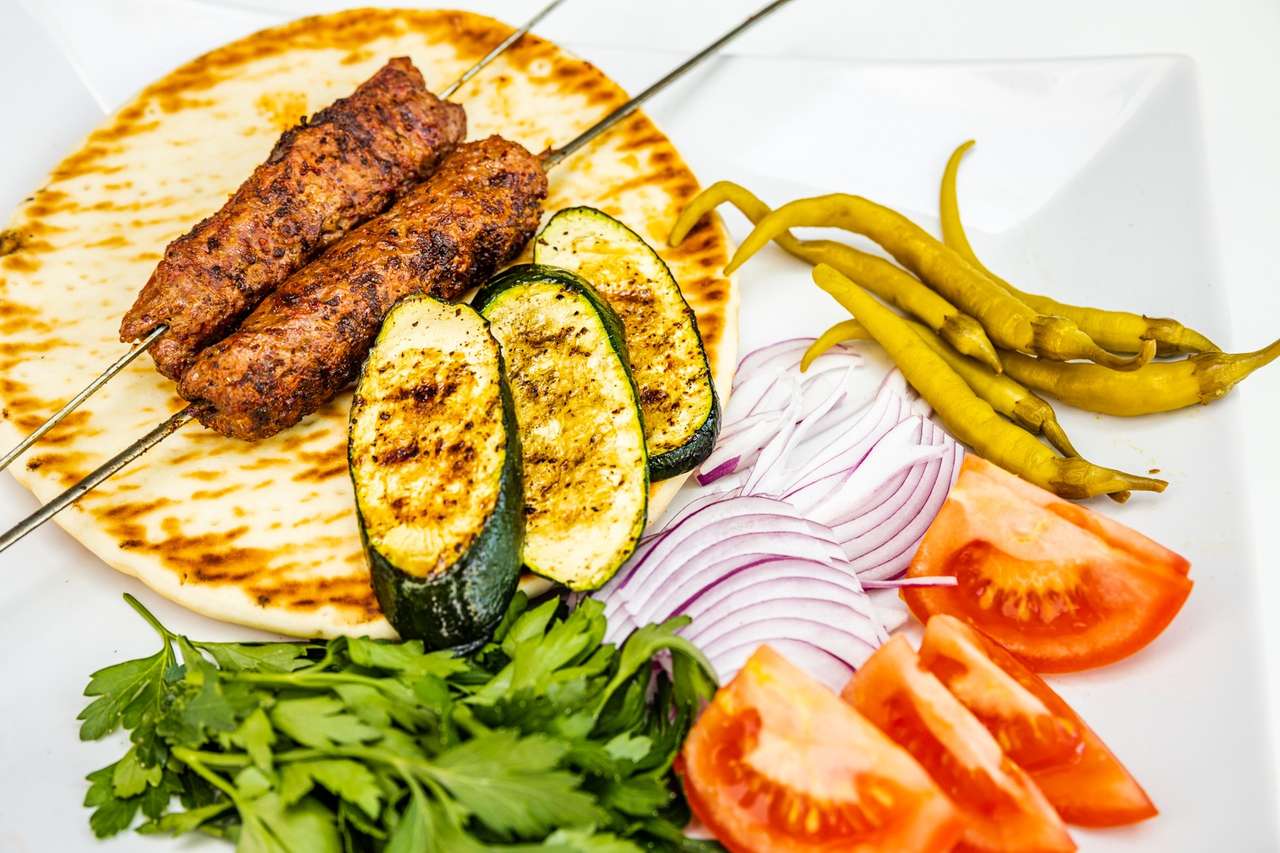 Cordero kebab rompecabezas en línea