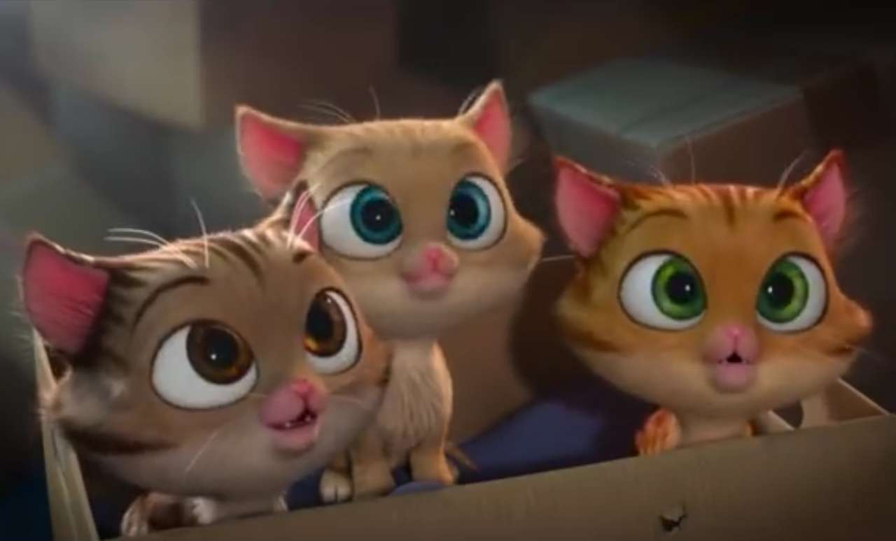 Τρία μικρά γατάκια online παζλ