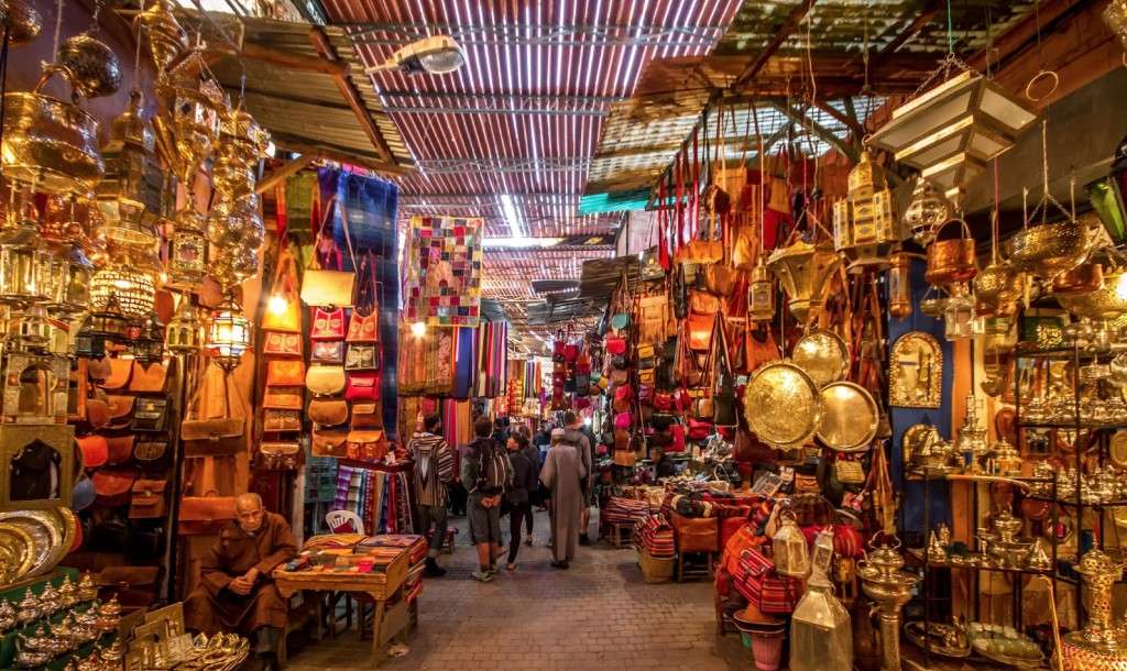 Il mercato di Marrakech. puzzle online