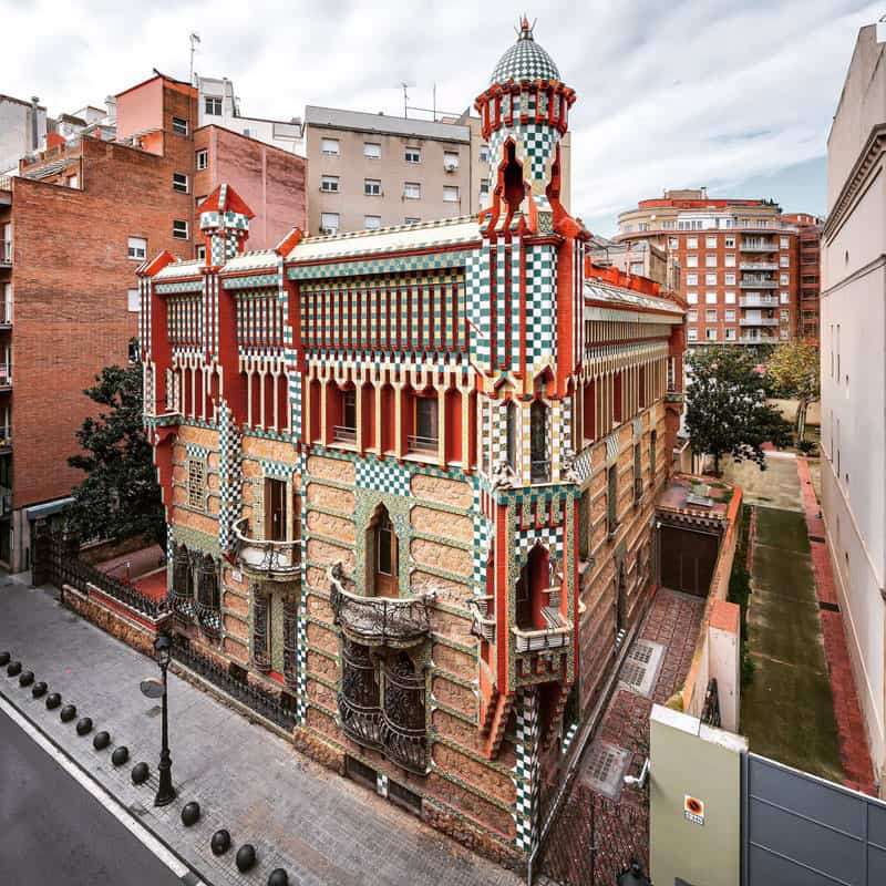 Gaudi's eerste meesterwerk in Barcelona online puzzel