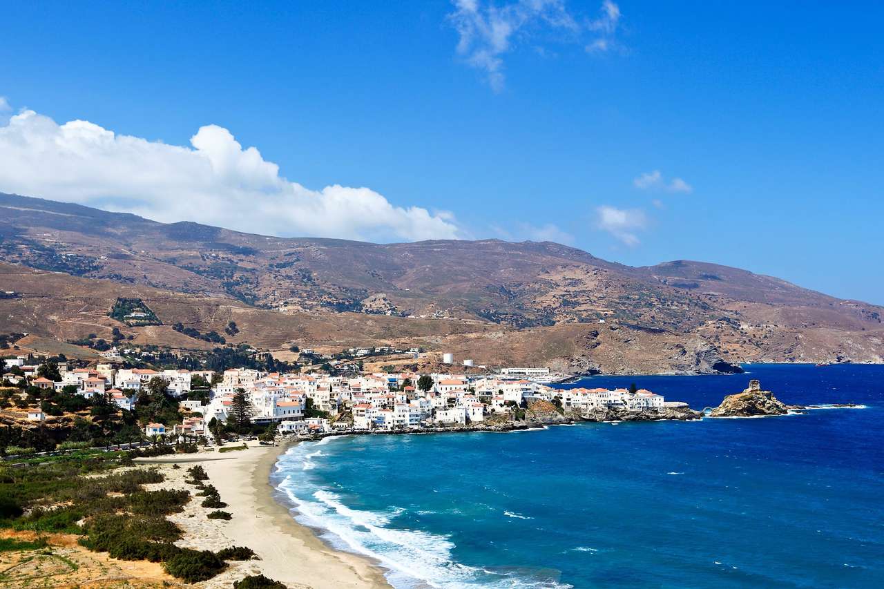 Χώρα Άνδρος Ελληνικό νησί παζλ online