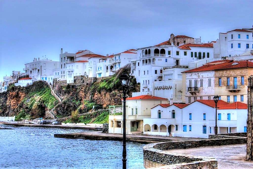 Грецький острів Хора Андрос онлайн пазл
