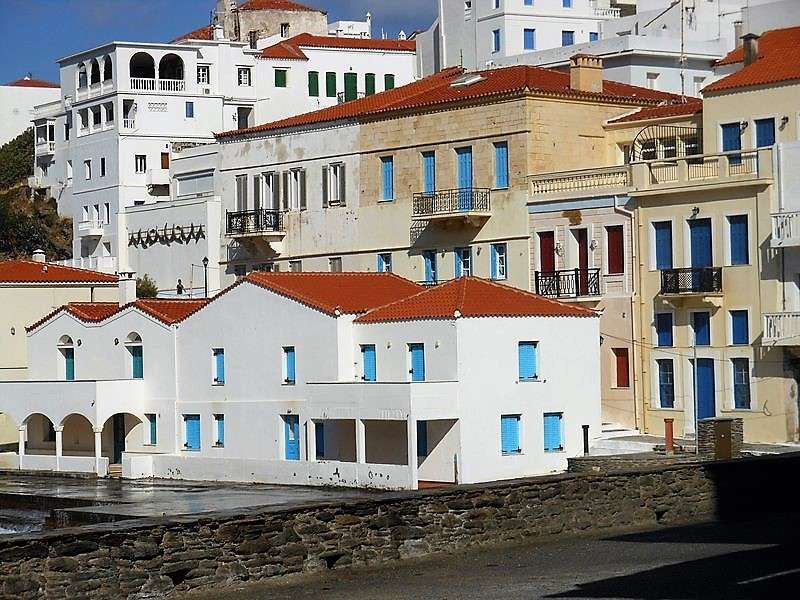 Chora Andros Görög sziget kirakós online