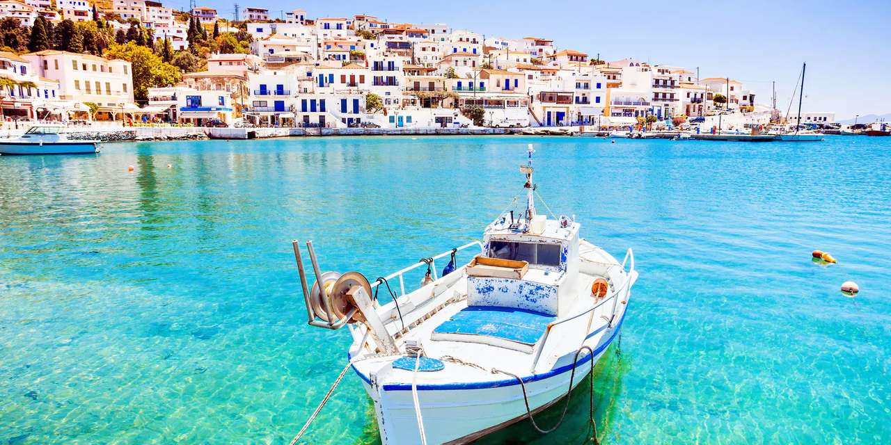 Грецький острів Андрос пазл онлайн
