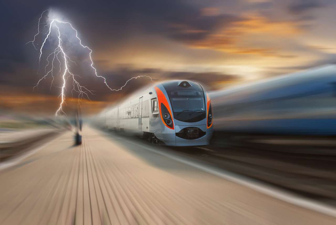 Trem de alta velocidade quebra-cabeças online