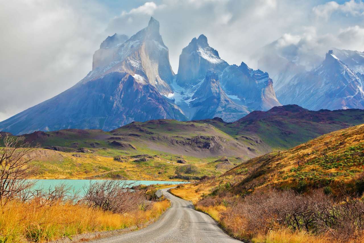 Nationaal Park Torres del Paine, Patagonië, Chili legpuzzel online