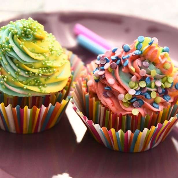 Regenboog muffins online puzzel