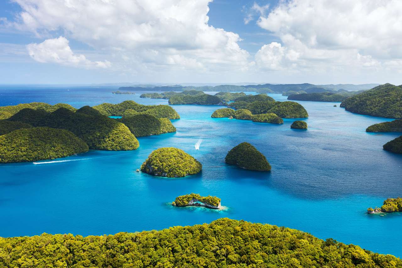 Belle vue sur les îles Palau d'en haut puzzle en ligne