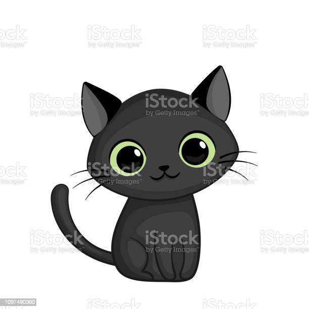 Черный котенок онлайн-пазл