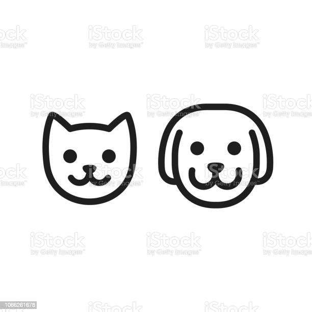 Rostos de um cão e gato puzzle online