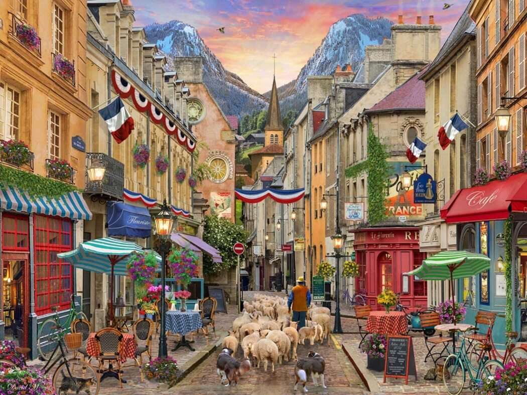 Village quelque part en France puzzle en ligne