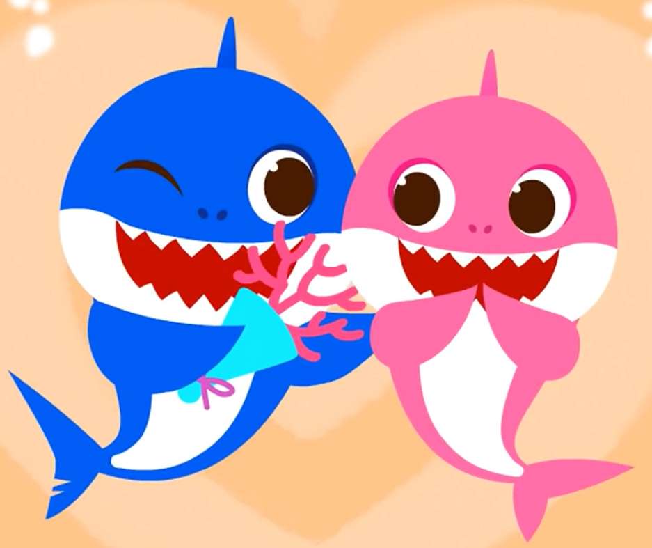 Mami tiburón x papi tiburón rompecabezas en línea