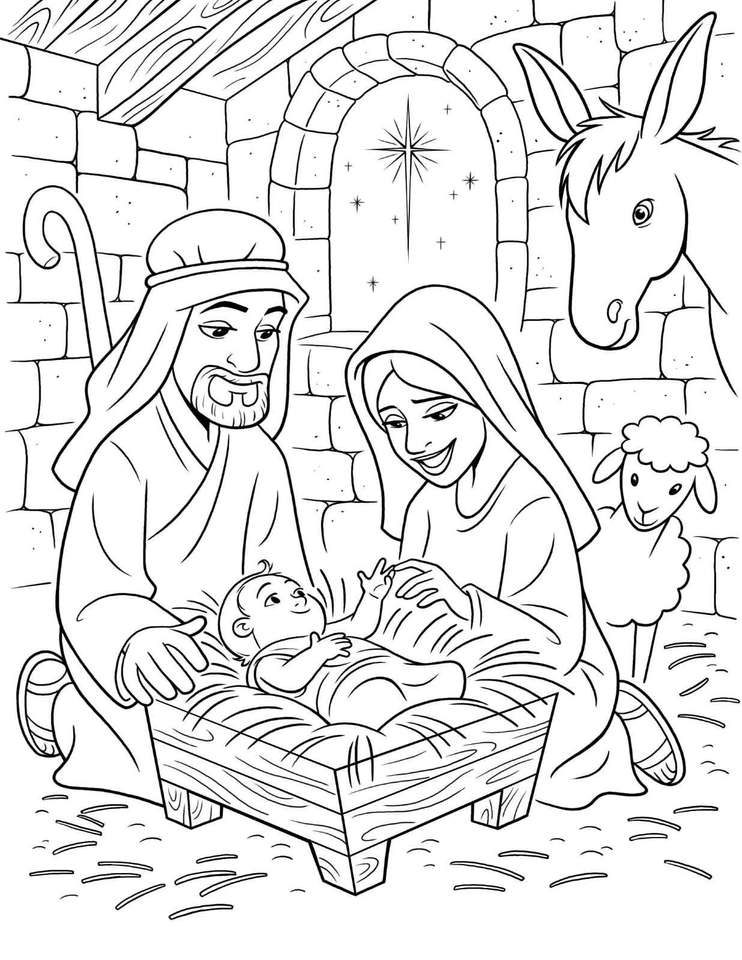 Geboorte van Jezus online puzzel