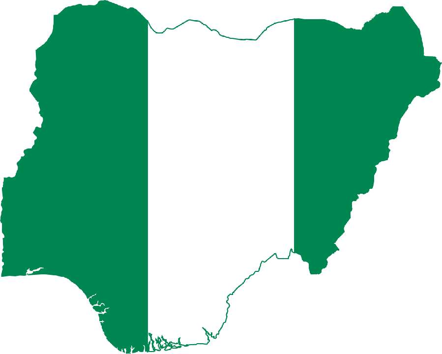 mapa vlajky Nigérie online puzzle