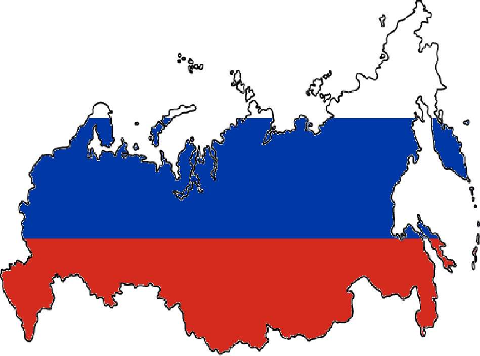 Oroszország zászló térképe online puzzle