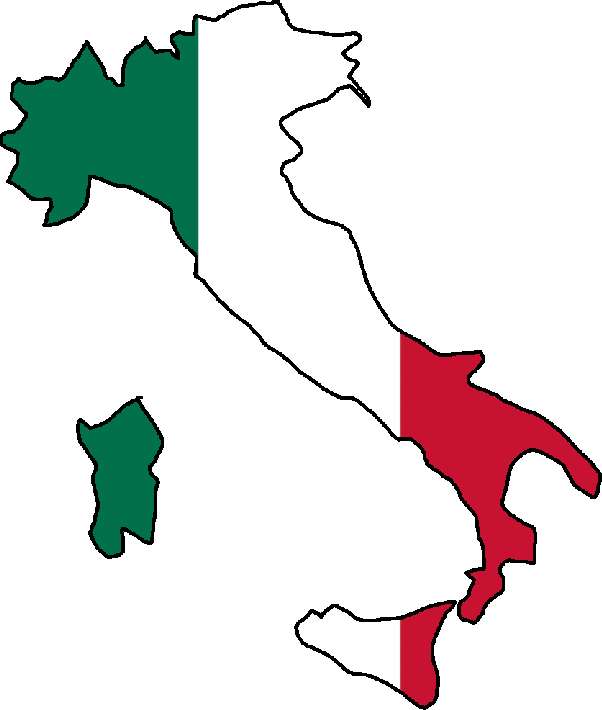 Karte der italienischen Flagge Puzzlespiel online