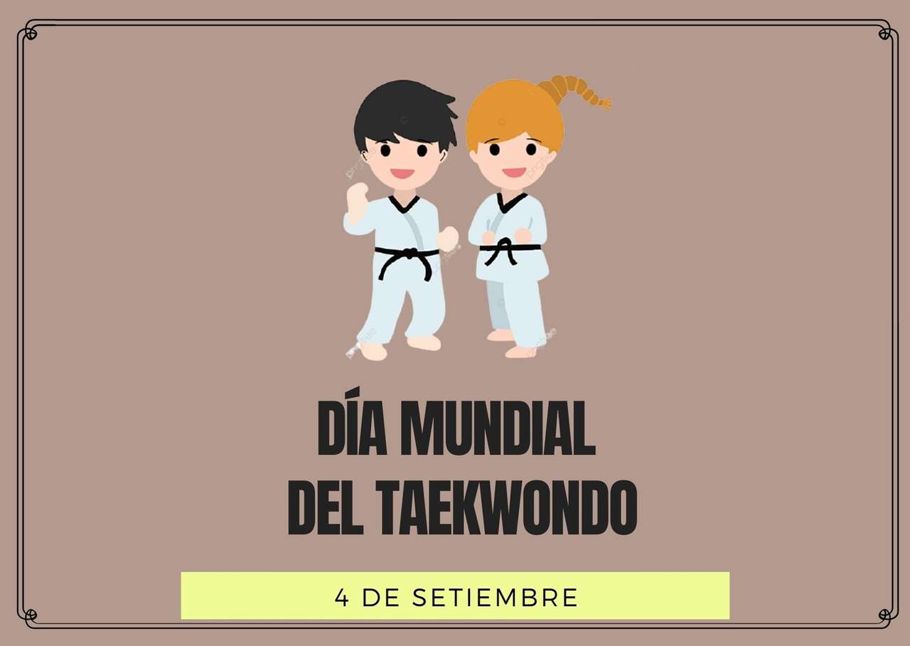 Welt Taekwondo Tag. Puzzlespiel online