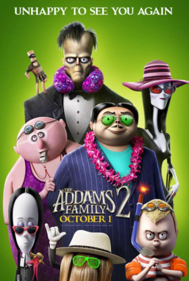 L'affiche de la famille 2 de la famille Addams 2 puzzle en ligne