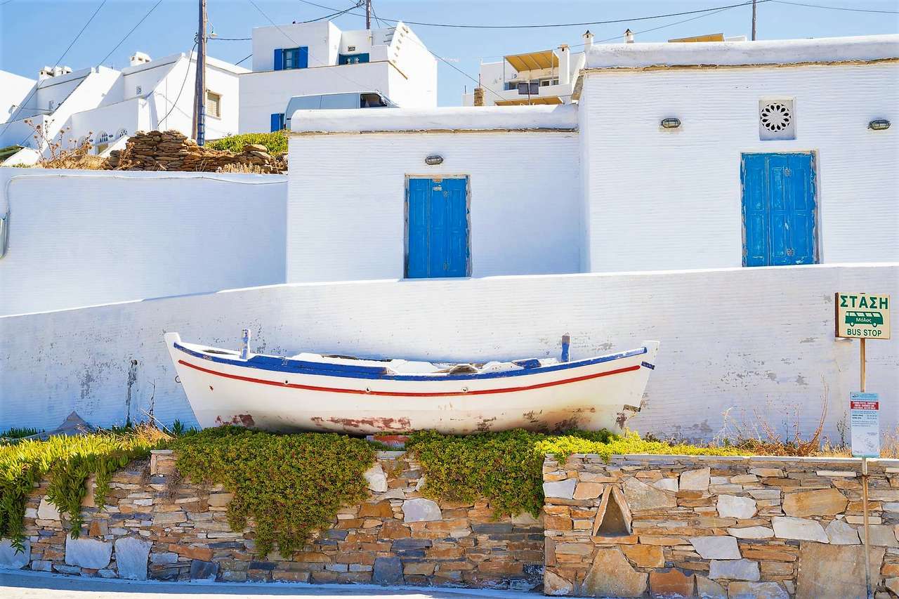 Грецький острів Панормос Тінос пазл онлайн