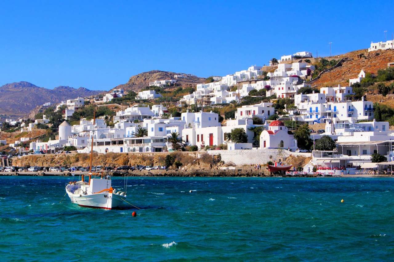 Греческий остров Панормос Тинос пазл онлайн