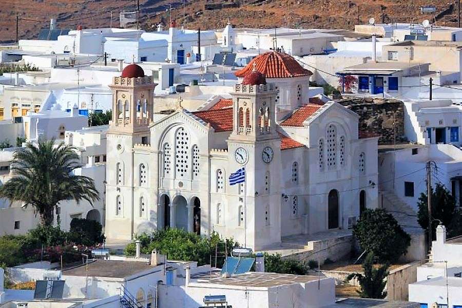 Pygos tinos ilha grega quebra-cabeças online