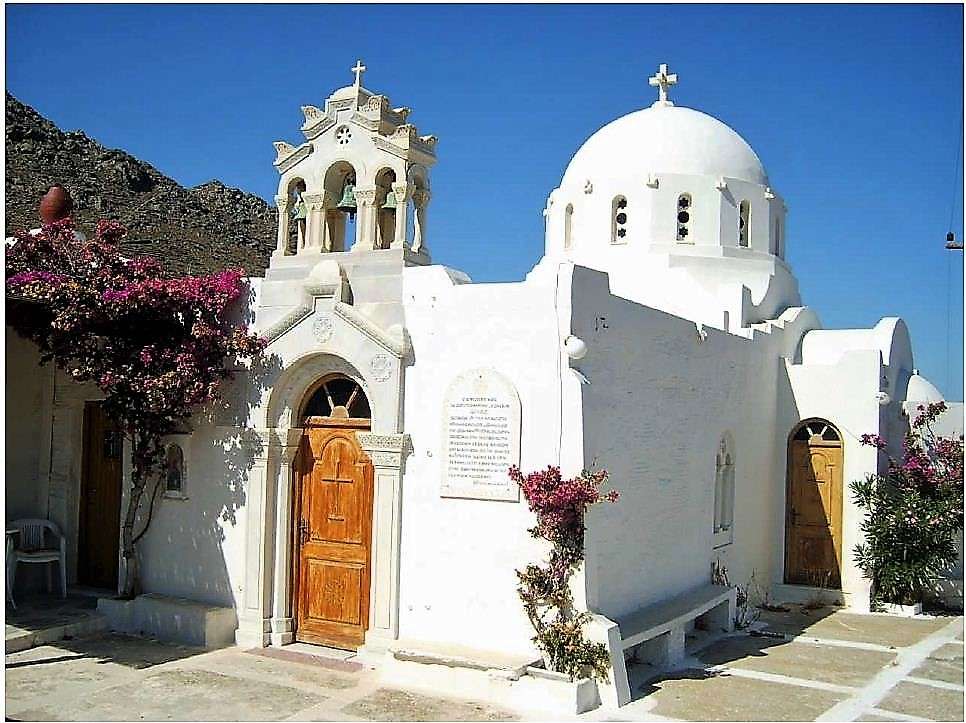 Пиргос Тинос греческий остров пазл онлайн