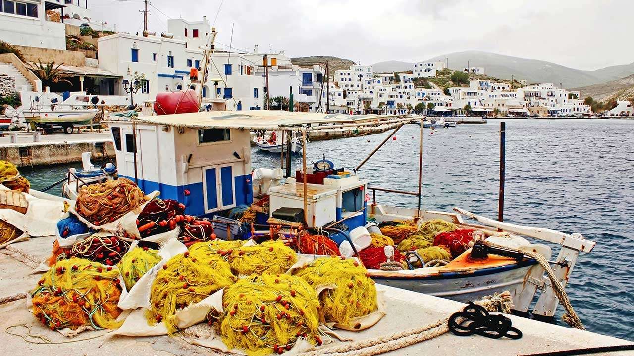Isla griega tinos rompecabezas en línea