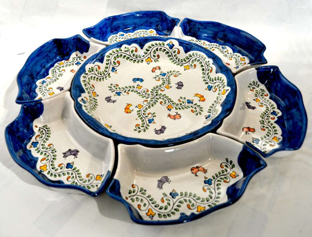 Керамическая тарелка пазл онлайн