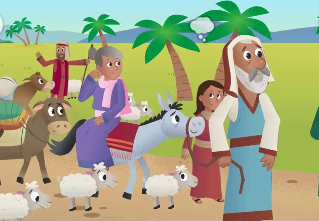 Abraham onderneemt een weg online puzzel