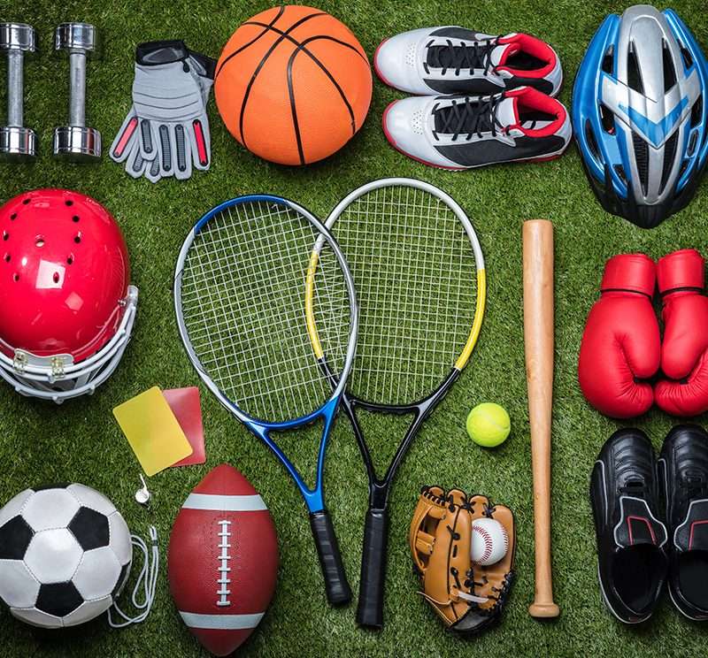 Sports equipment jigsaw puzzle online