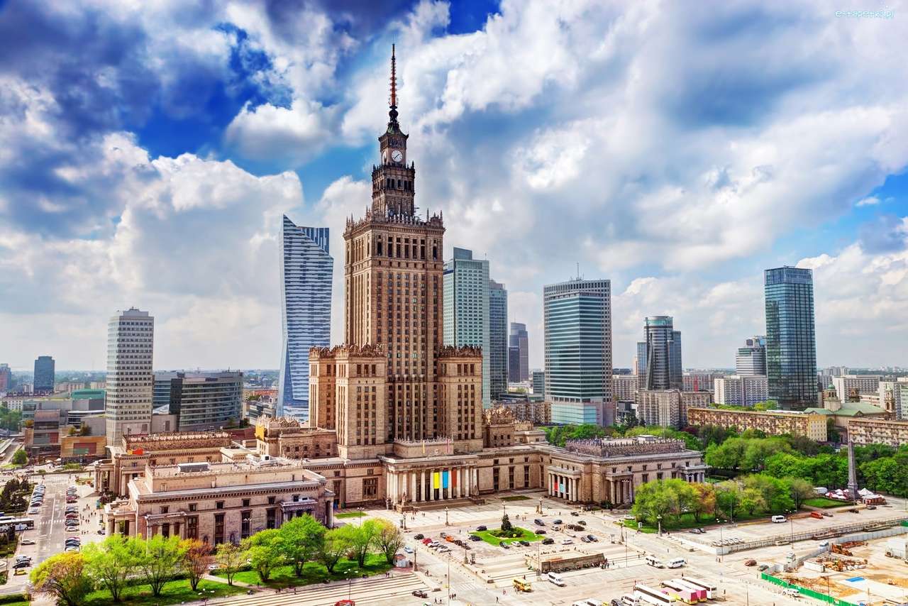 Palác kultury ve Varšavě online puzzle