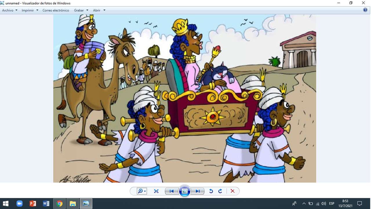 Koningin van Saba. legpuzzel online