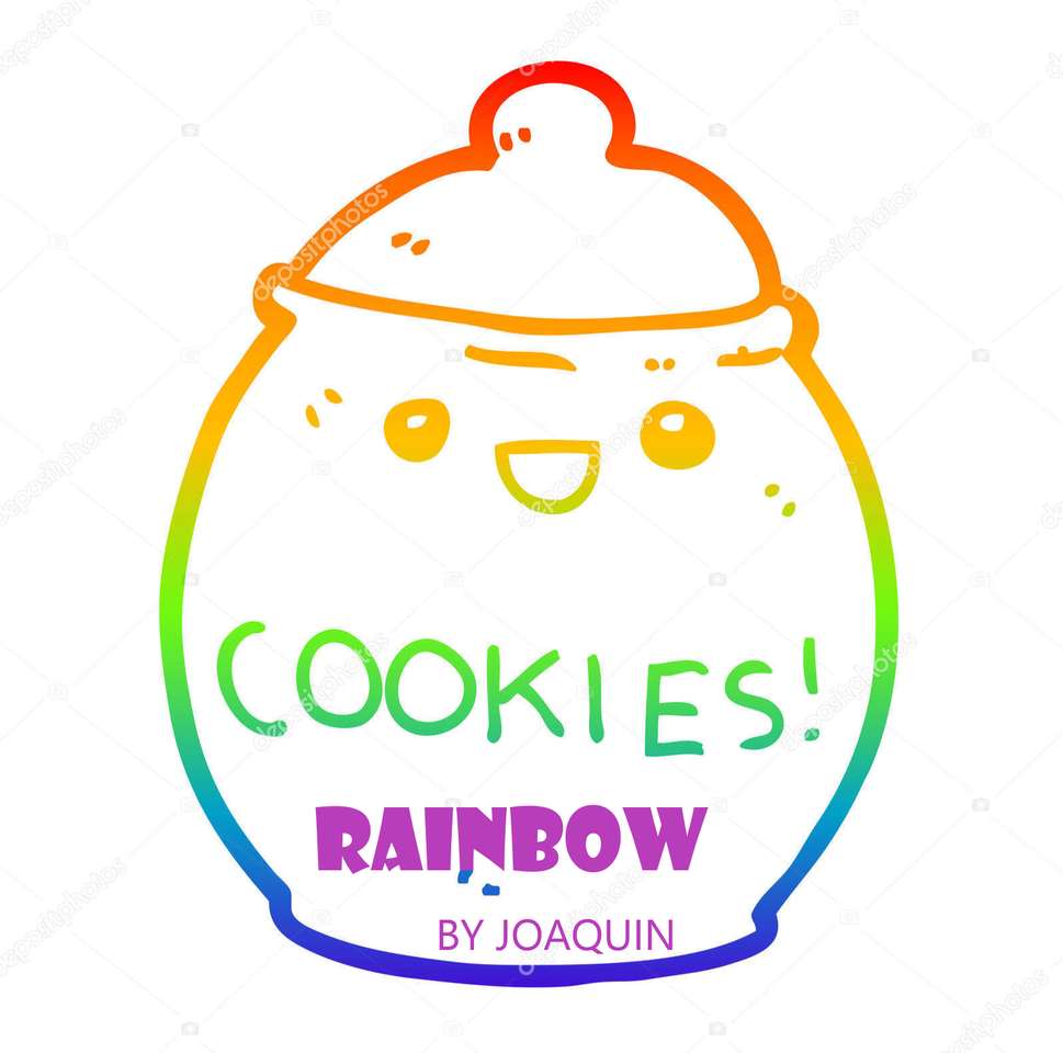 regenboog koekjes legpuzzel online