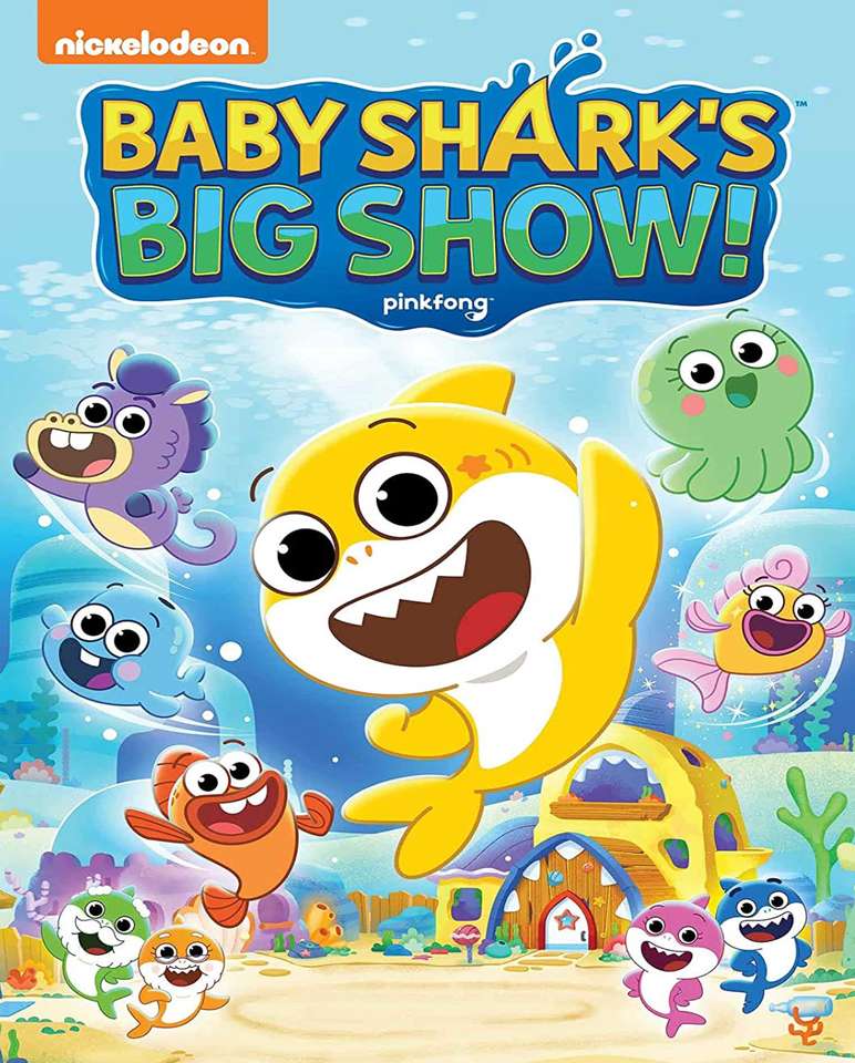 Baby Sharks stora show dvd-lock Pussel online