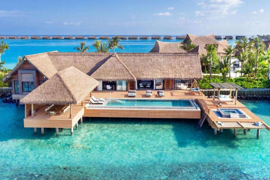 Hôtel sur les Maldives puzzle en ligne