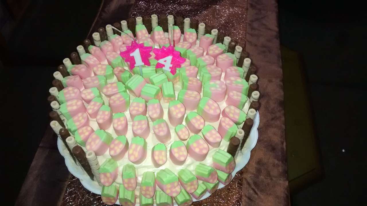 Торт до дня народження пазл онлайн