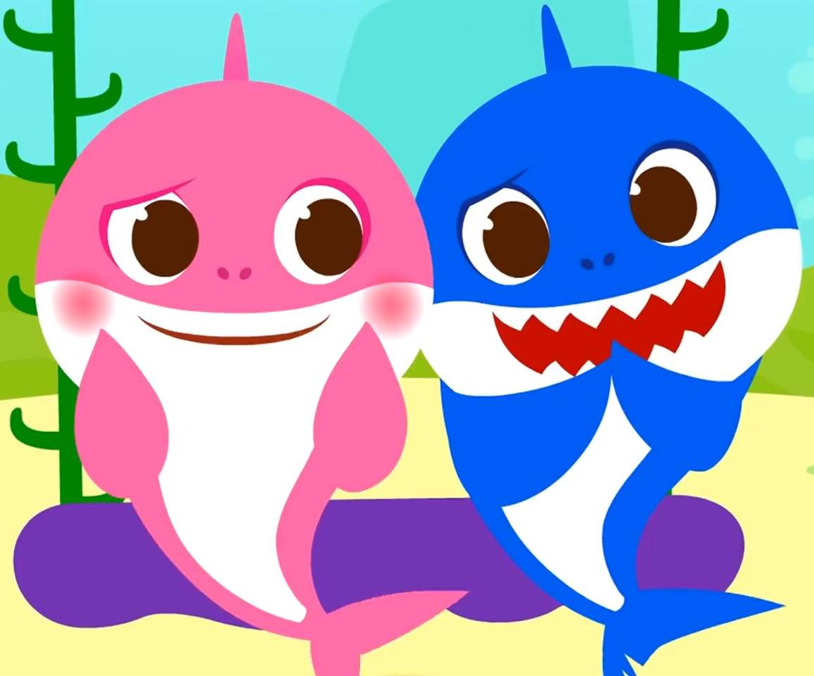 Mami Shark X tatínek žralok 2 online puzzle