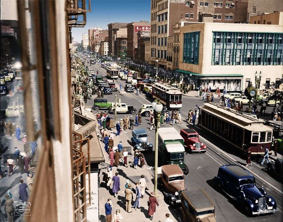 1935 - výhled na ulici, Washington, D.C skládačky online