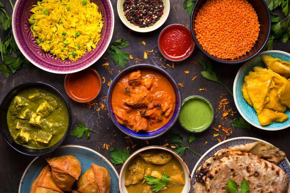 Индийская еда онлайн-пазл