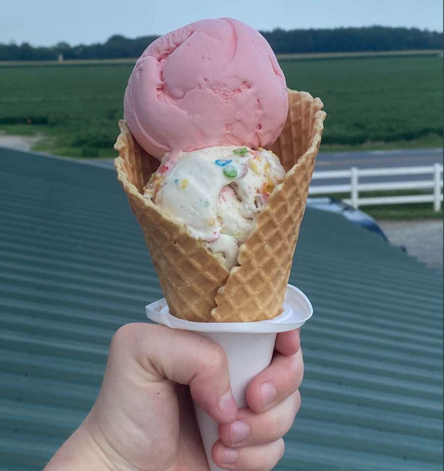 Duas colheres de sorvete puzzle online
