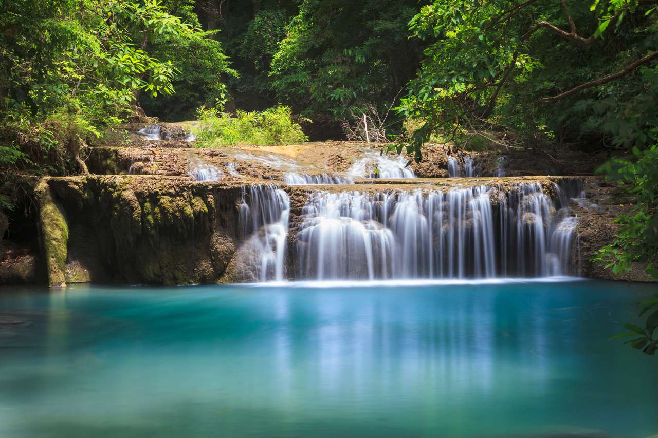 Водопад в Канчанабури Тайланд онлайн пъзел